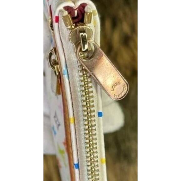 Louis Vuitton Multicolore Monogram Pattern Coated Canvas Wallet Clutch MI1066 - Picture 13 of 13